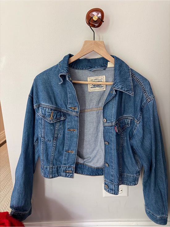 Levi's Jackets & Blazers - Levi's Blue Denim Cropped Jacket